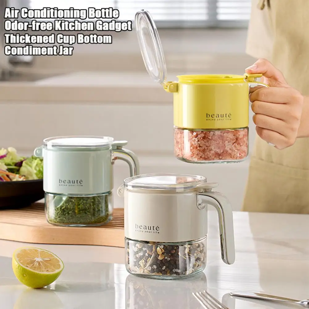 Герметичная Бутылка для специй стеклянный Герметичный Набор банок влагостойкий