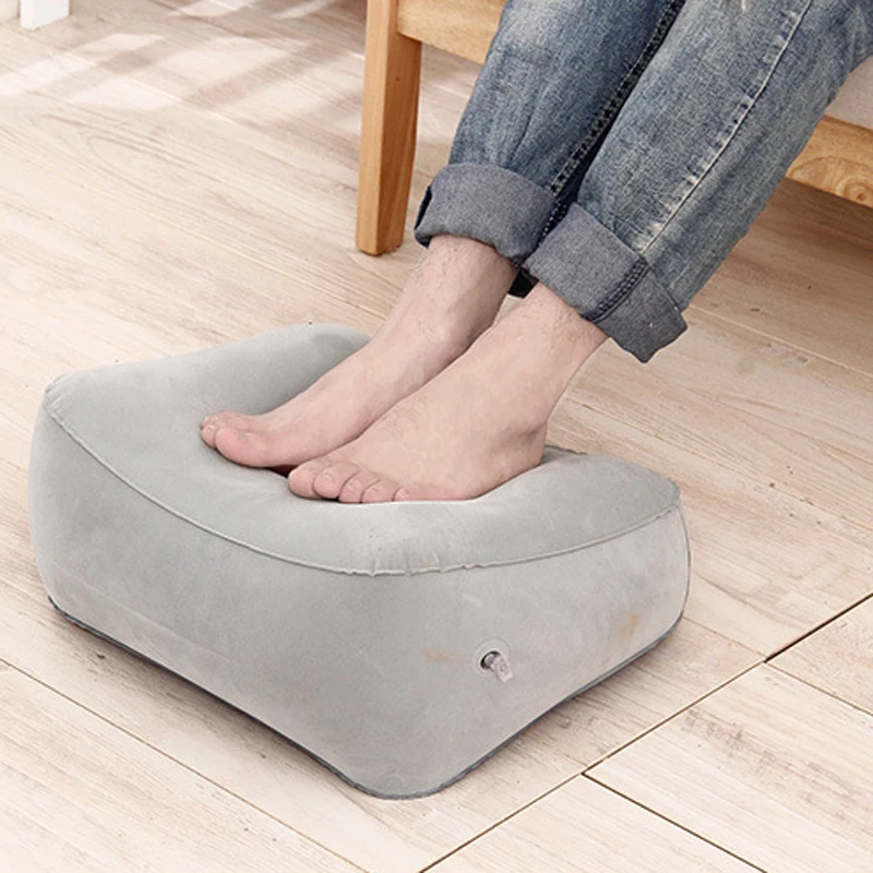 

Портативная мягкая подушка для ног, надувная подставка для ног из ПВХ, складная подушка для путешествий, офиса, дома, инструмент для расслабления ног