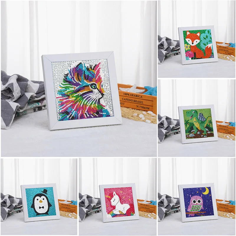 

Набор для алмазной живописи «сделай сам», набор для рисования с мультяшным рисунком, стразы с кристаллами, алмазная вышивка, ремесла для дет...