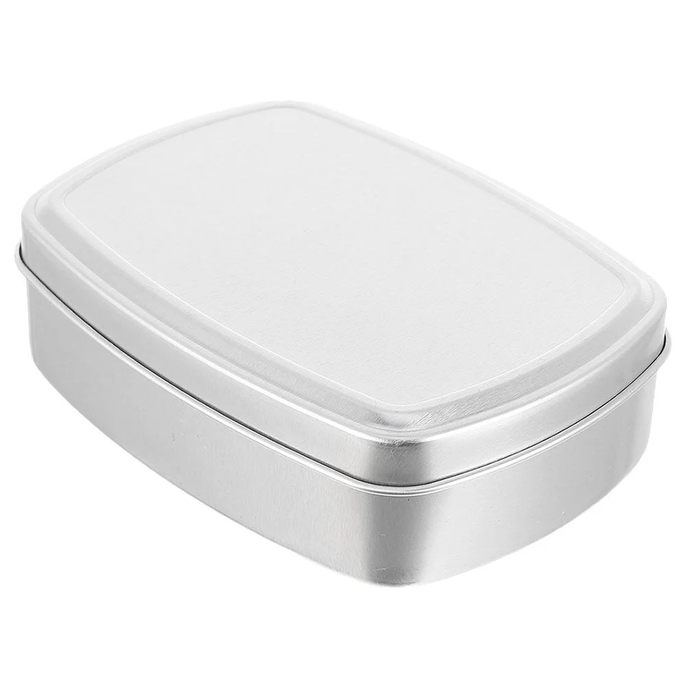 

Packing Box Aluminium Soap Holder Metal Case Bar Container Small Tins Storage Travel