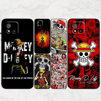 japanese anime one piece for oppo realme q3s gt q3 c21y c20 c21 v15 x7 v3 v5 x50 x3 x2 q2 c17 c12 c11 pro 5g black phone case