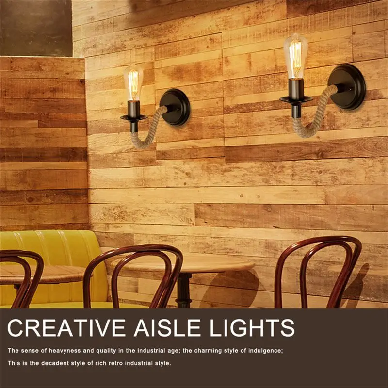 

Industrial Wind Vintage Led Wall Lamp Creative Light Corridor Wall Led Lamp Bedroom Bedside Lamp