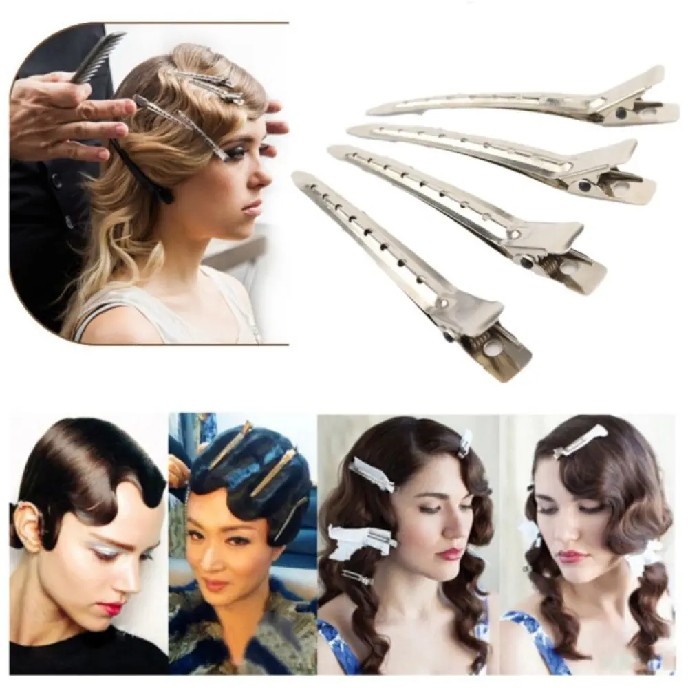 

Crease Barrettes No Bend Hairpins Makeup Clip No Mark Traceless Hairpin Seamless Hair Clip Duck bill clamp Clamps Claws