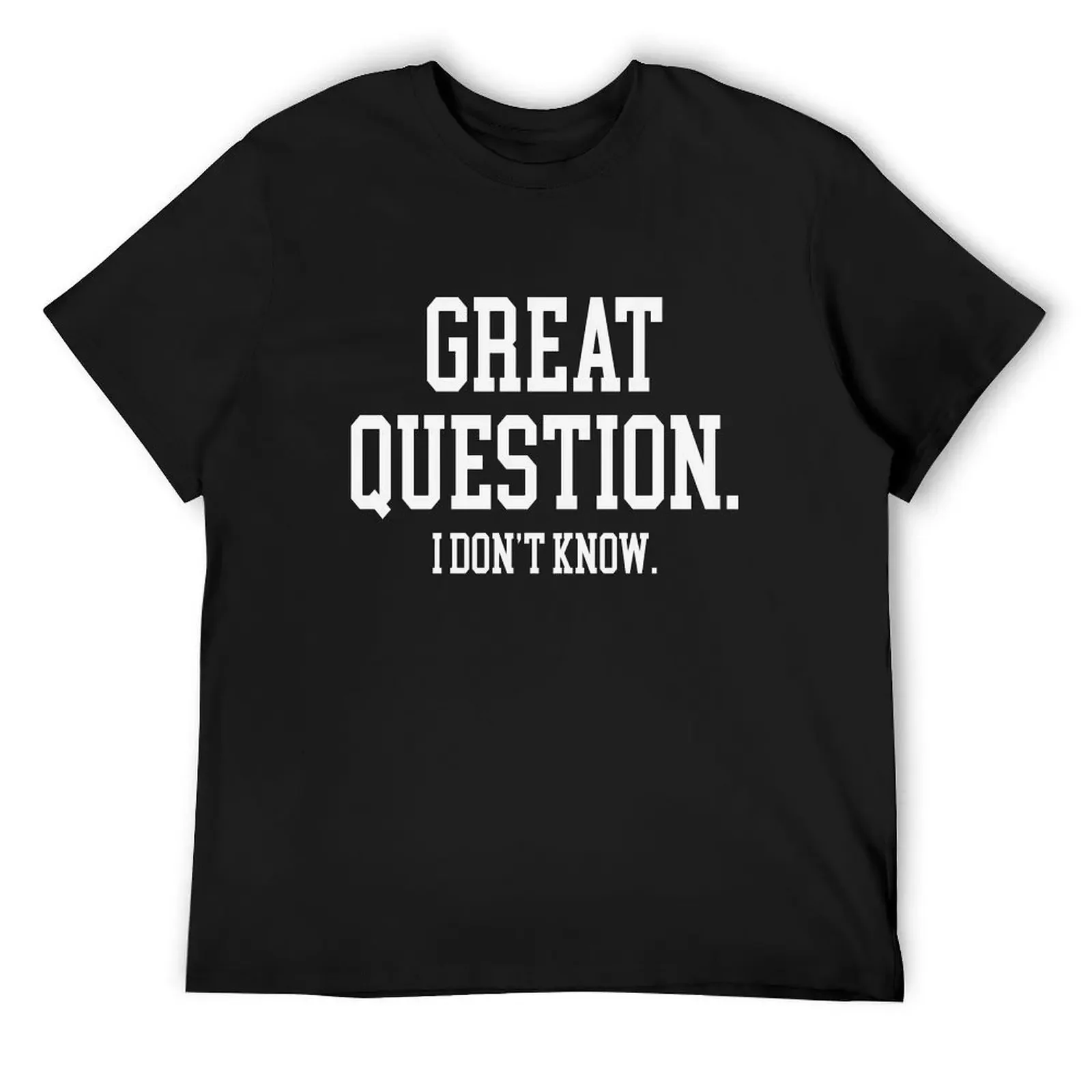 Футболка Exactly Right Merch Great Question с графикой простая винтажная мужская мода