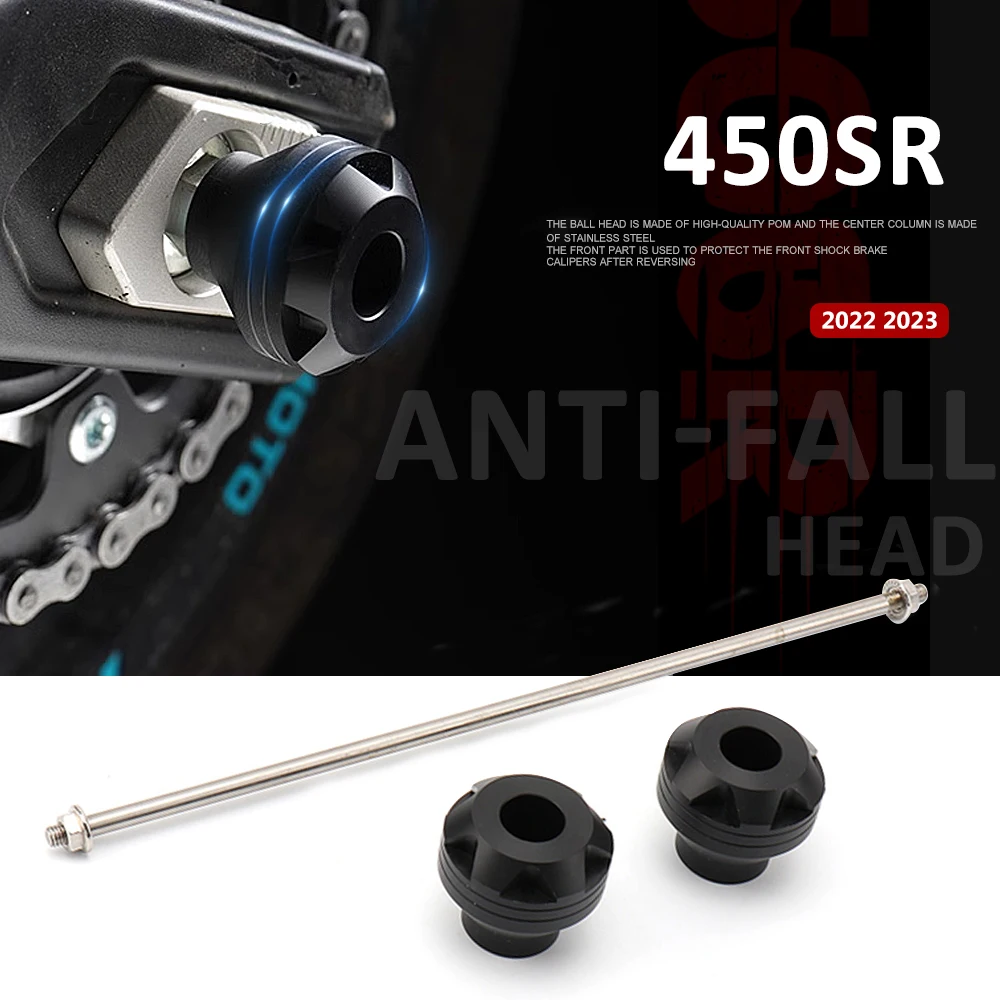 

Motorcycle Accessories Front Rear Wheel Protect Anti-Fall Axle Protector New For CFMOTO 450SR 450 SR 450sr 2022 2023