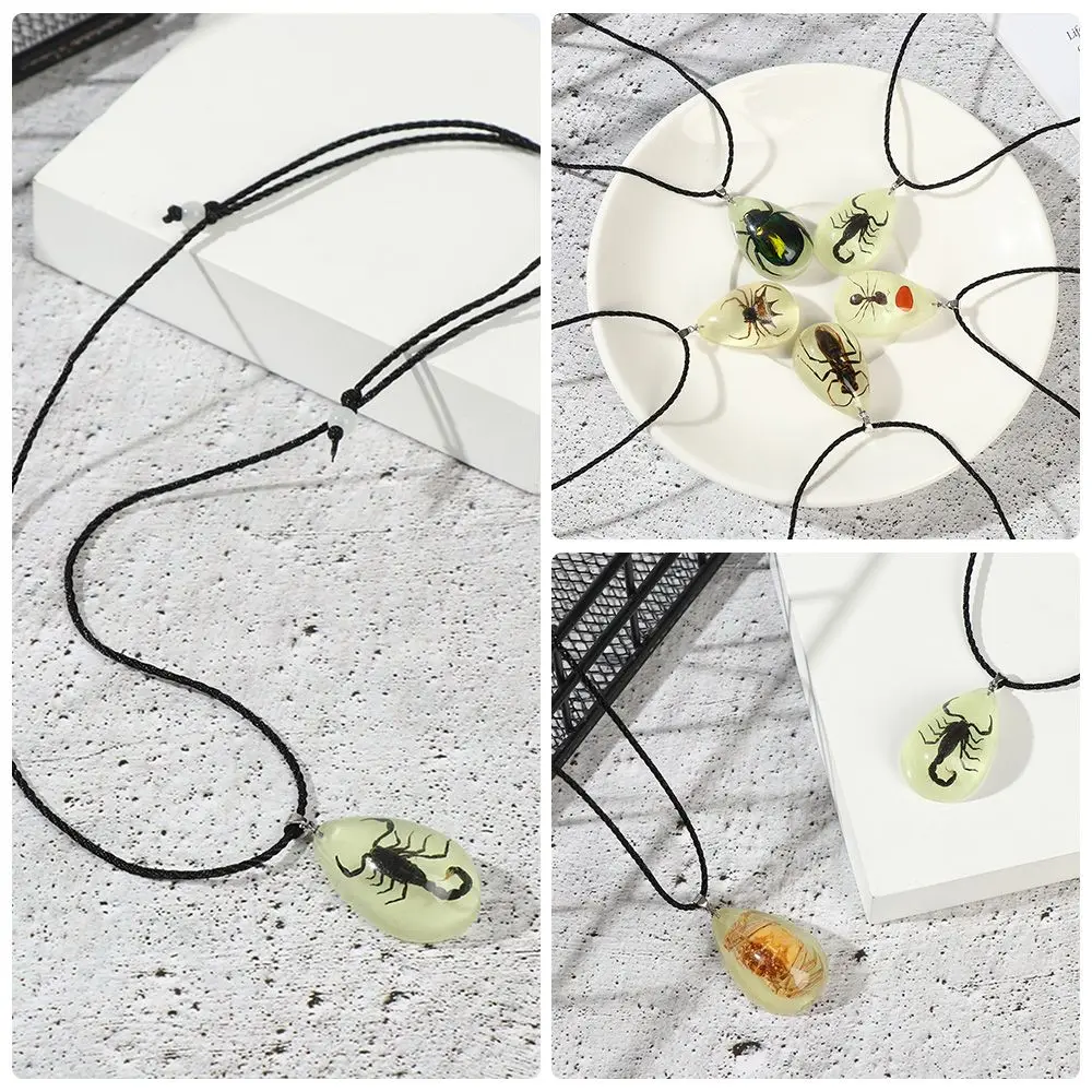 

Vintage Bohemian Women Banquet Crab Pendant Boho Jewelry Scorpion Necklace Insect Pendants