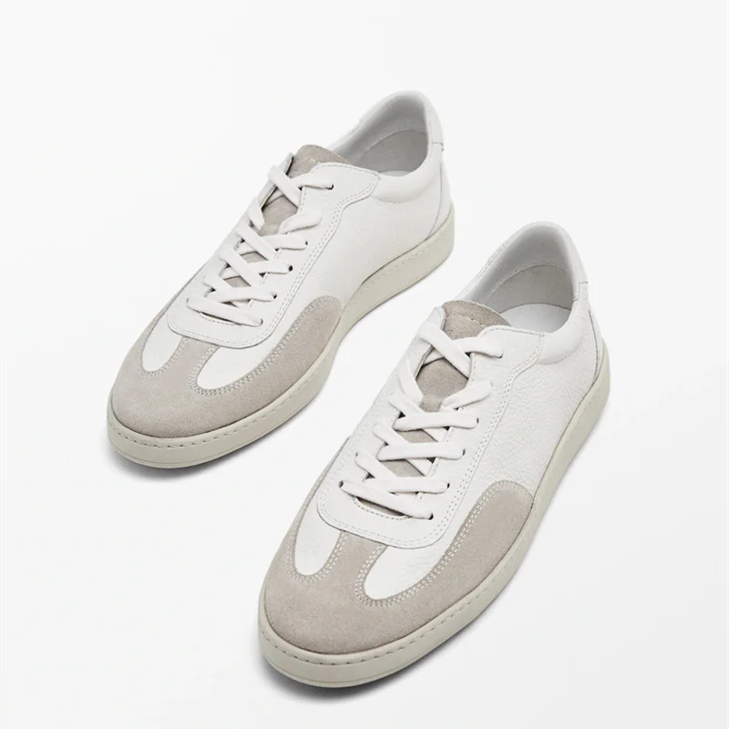 LINJER STRICKLIN новые зимние кроссовки на плоской подошве из натуральной кожи мужские