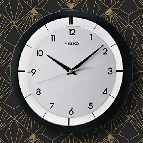 

Modern Quartz St. James Analog Brushed Metal Wall Clock - QXA520KLH