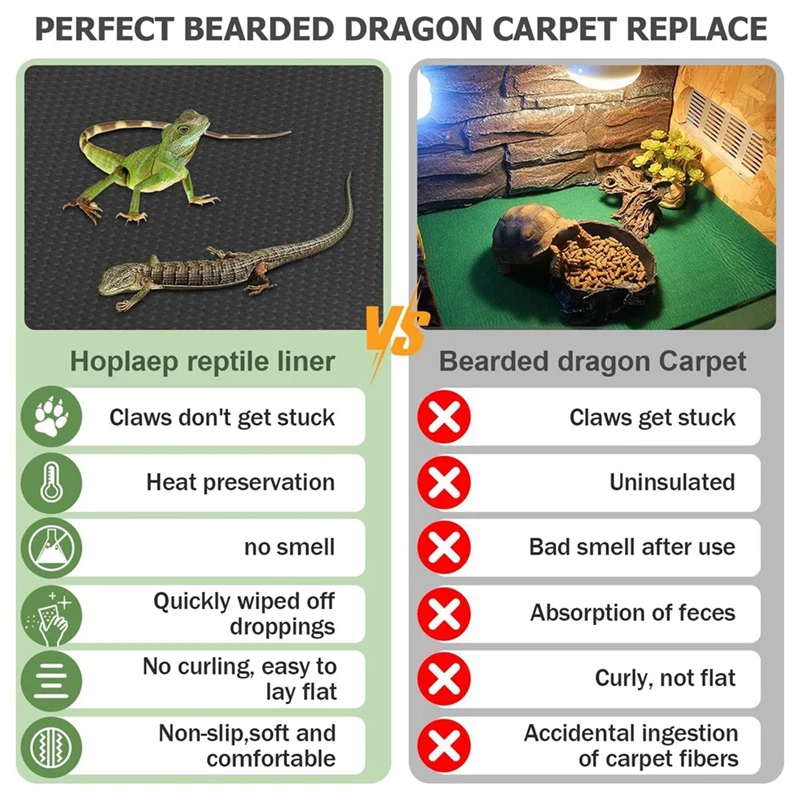 Ковер для рептилий подкладка террариума постельные принадлежности коврик