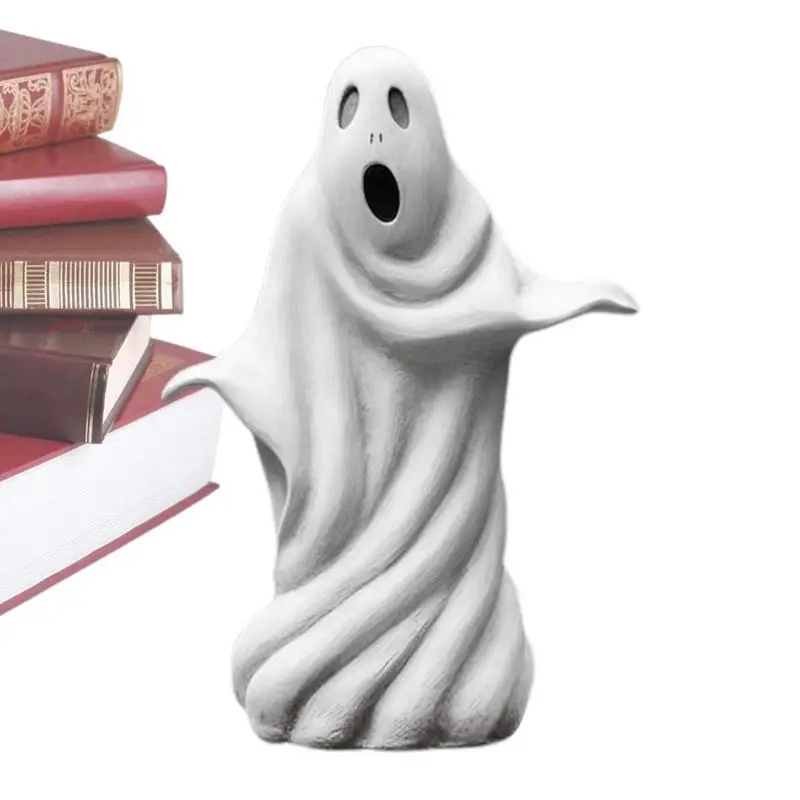 

Ghost Figurine Halloween Ghost Ornament Witch Resin Sculpture Decoration For Home Yard Lawn Decorations Supplies Accessories