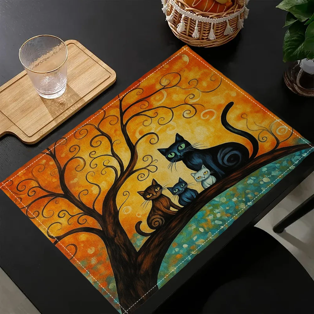 

Салфетка с принтом кота