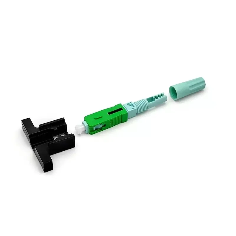 SC APC Fiber Optic Connector 58mm Single-Mode Optical Fast Connector FTTH Cold Connector Tool Fiber Quick Connector upc
