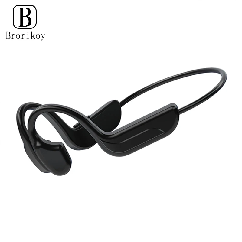 Беспроводная Bluetooth-гарнитура без ушной проводимости, улучшенная производительность, шумоподавление и предотвращение бега 5,2