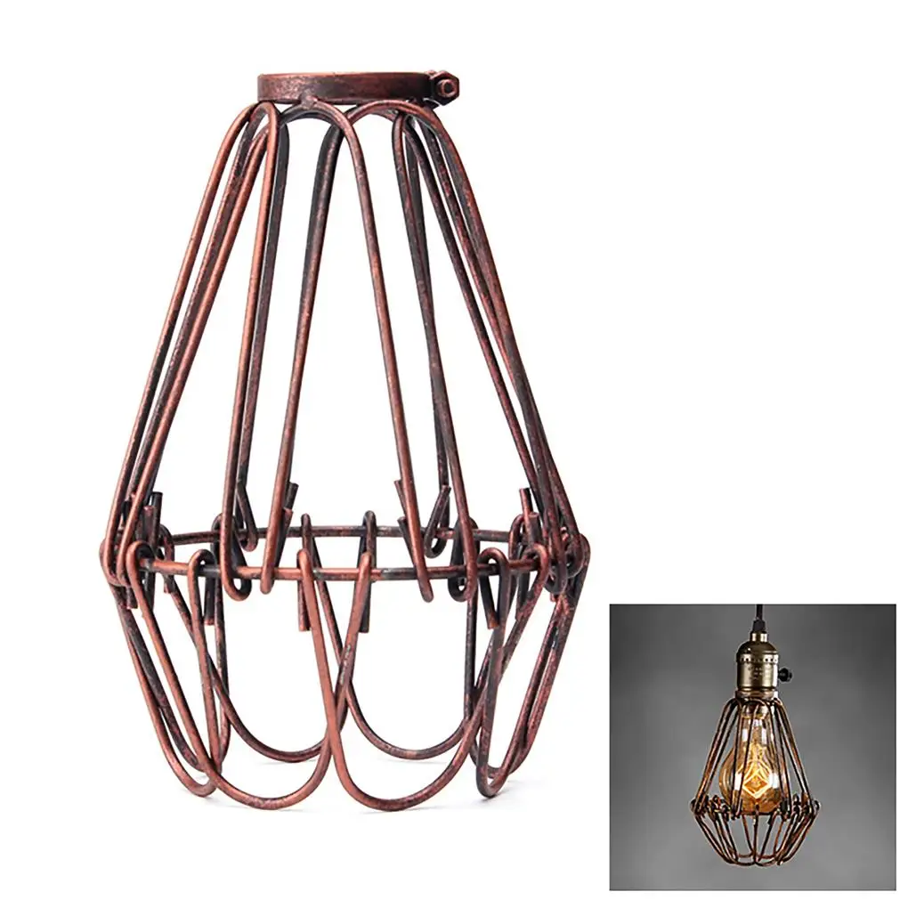 

Vintage Lampshade Industrial Transformation Guard Hanging Lamp Holder