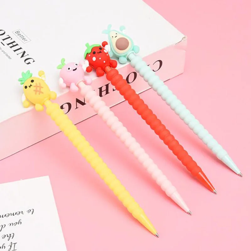

36 pcs/lot Creative Fruit Mechanical Pencil Cute 0.5/0.7MM Student Automatic Pen For Kids Gift School Office Supplies