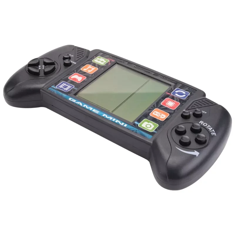 

NEW2023 Pocket Handheld Video Game Console 3.5In LCD Mini Portable Brick Game Player With Built-In 23+26 Games (Black)