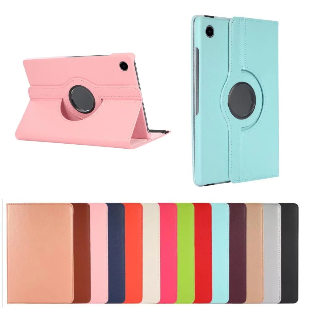 

For Samsung Galaxy Tab A8 10.5 2021 SM-X200 SM-X205 X200 X205 A7 Lite 8.7 SM-T220 SM-T225 Case 360 Rotating Stand Tablet Cover
