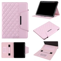luxury 3d grid case for ipad air 4 tablet lattice leather stand case cover for ipad mini 6 case for ipad pro 11 202120202018