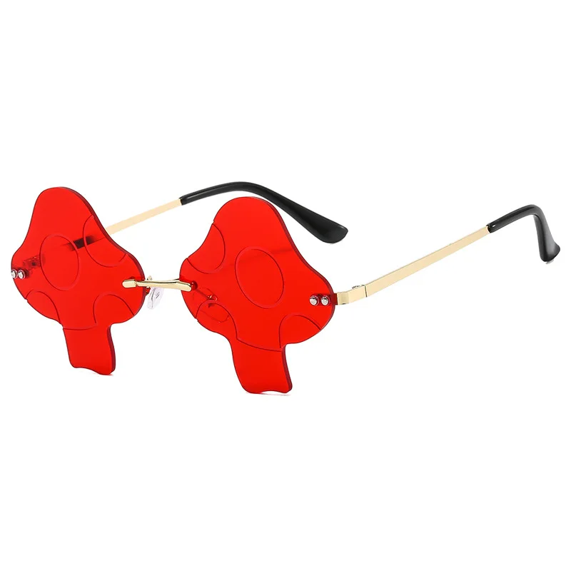 

Fashion Mushroom Frameless Sunglasses Fashion Unisex Party Sun Glasses