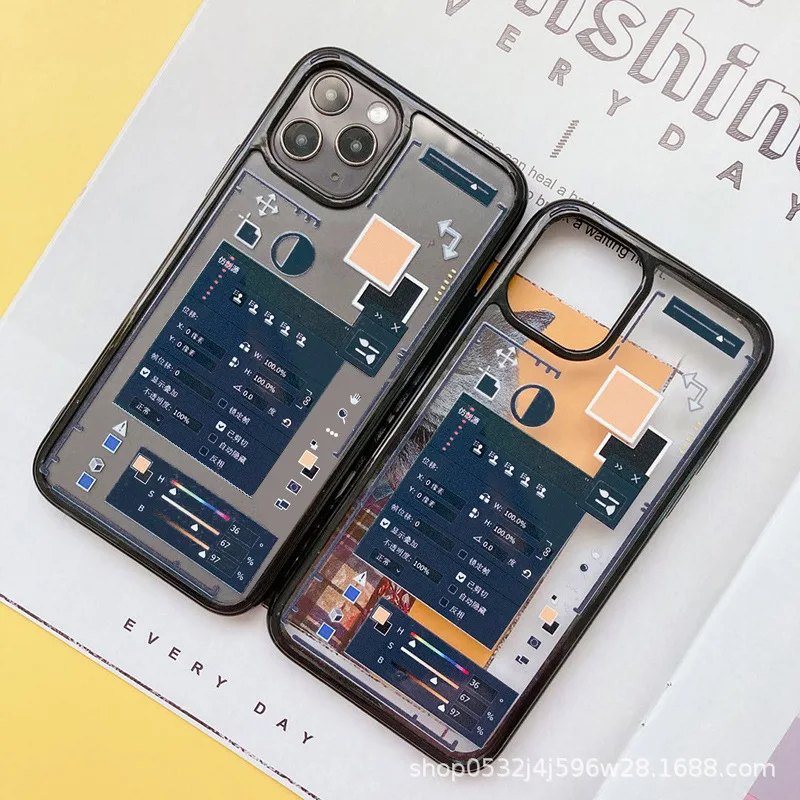 

Дизайнерский интерфейсный чехол для iPhone 13 Pro Max 12 11 Pro