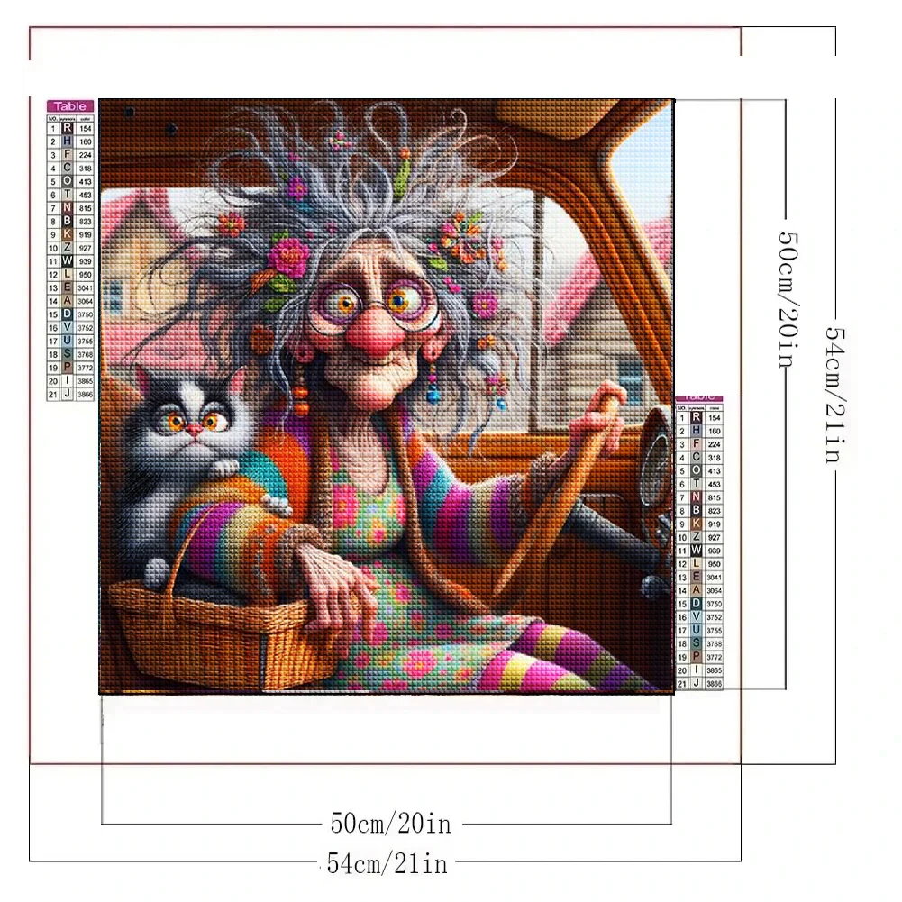 Забавный Dld Lady с индивидуальностью 5D DIY алмазная живопись вышивка крестиком