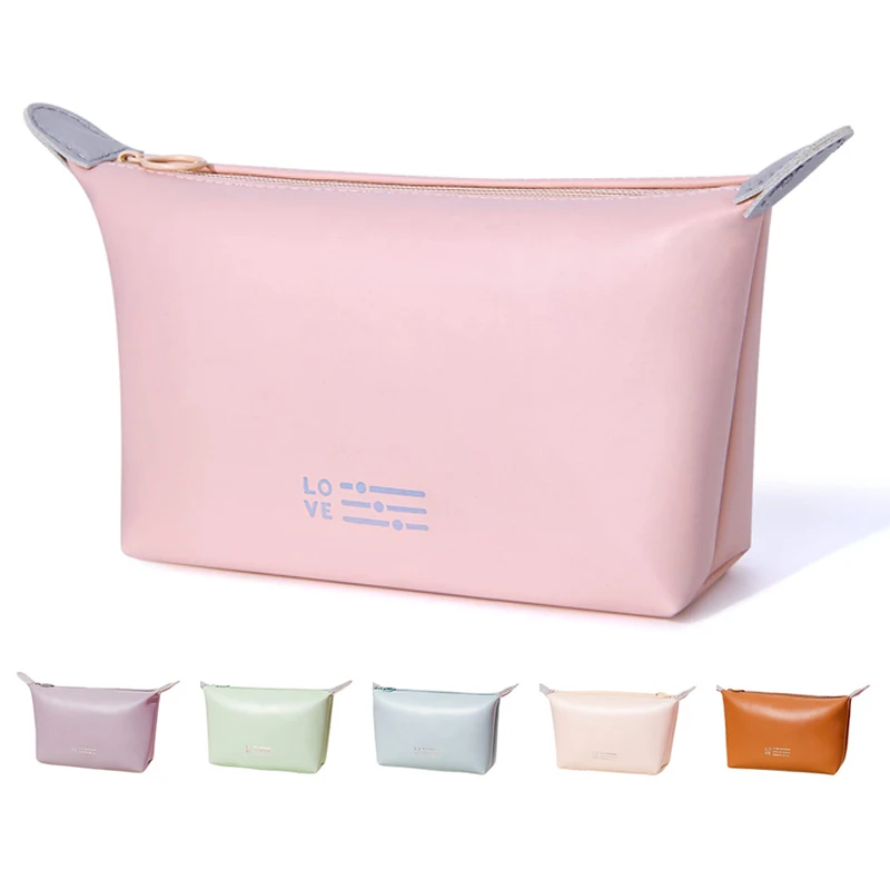 

Маленькая косметичка для женщин, водонепроницаемая полиуретановая сумочка на молнии, портативный органайзер для косметики, Сумка Для Хранения Туалетных принадлежностей и Пельменей