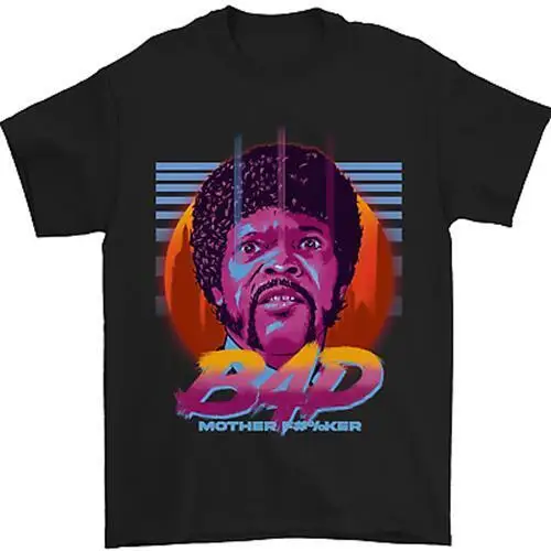 Мужская футболка с забавным принтом из фильма Bad Mother F ker 100 хлопок