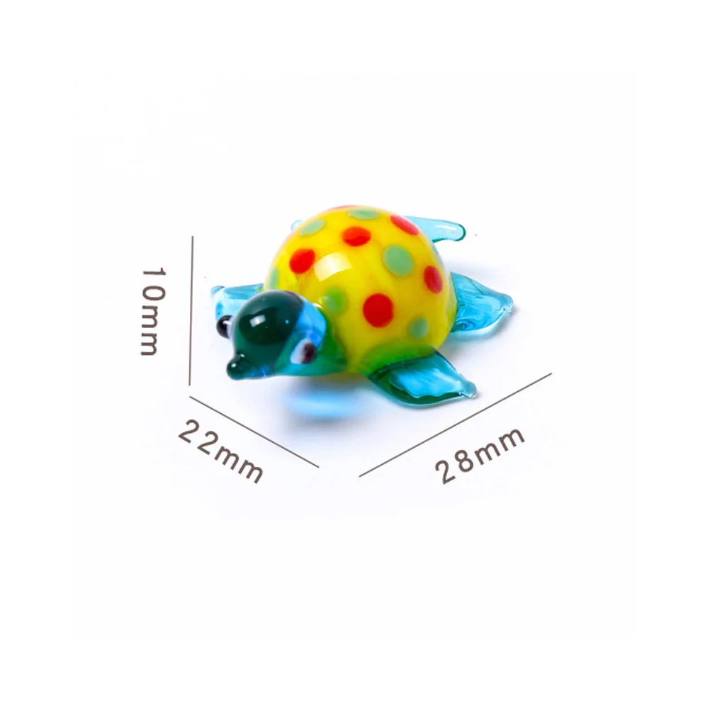 Стеклянная фигурка черепахи морское животное коллекционный декор коллекционные