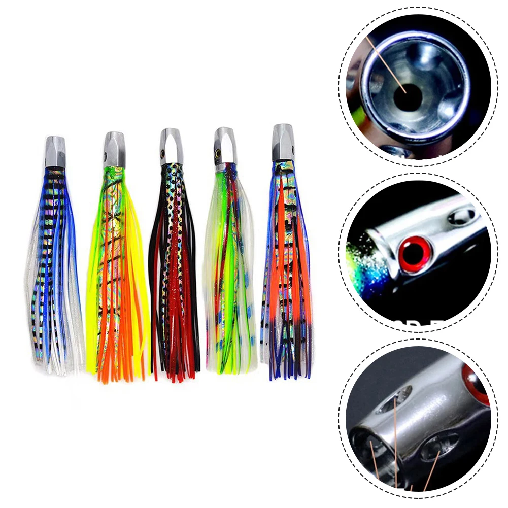 

Bait Fishing Lures 16.5cm 55g Accessories Alloy Octopus Parts Plastic Replacement Strong Topwater Garden Indoor