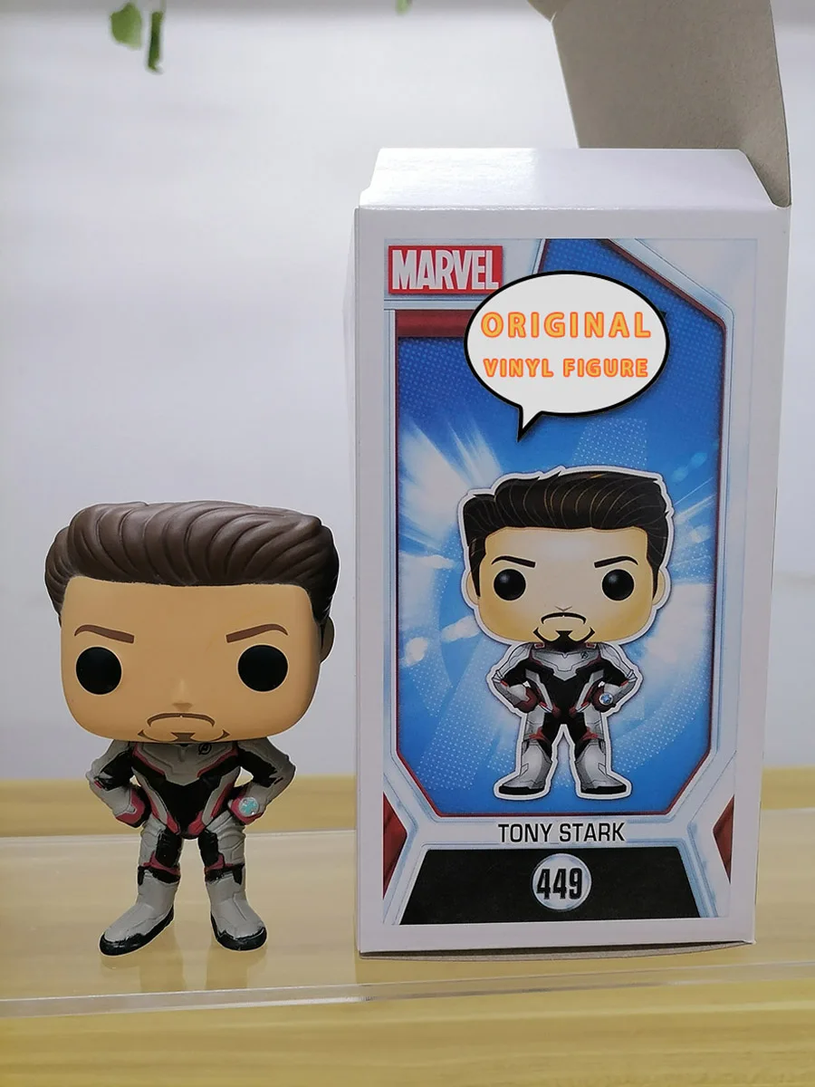 Виниловая фигурка MARVEL, Тони Старк, Мстители, Железный человек, коллекция, фигурка, настольные украшения, детские подарки на день рождения (art.: 3920c1b5cb87f) - 3920c1b5cb87f