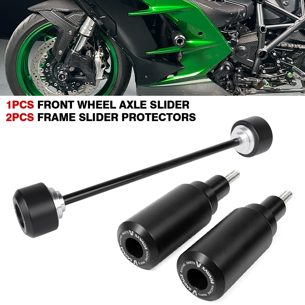 

Для Kawasaki Ninja H2 SX/SE/SE + H2R рама мотоцикла, обтекатель, защита от столкновений, слайдер, переднее колесо, вилка, ось, слайдер, защитные накладки