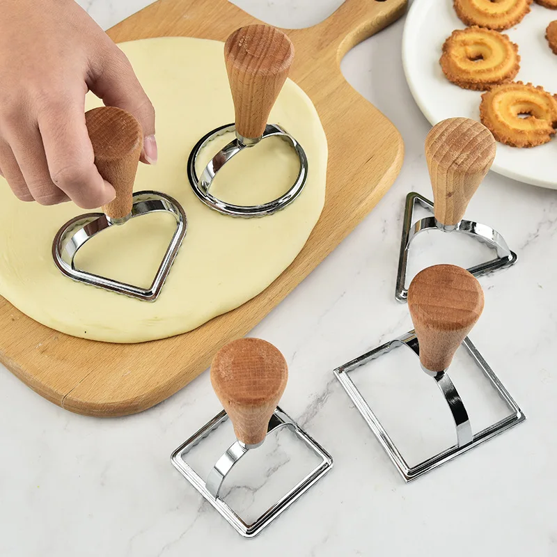 

Creative DIY Easy-to-clean Aluminum Alloy Biscuit Mold Cookie Baking Tools Kitchen Gadgets