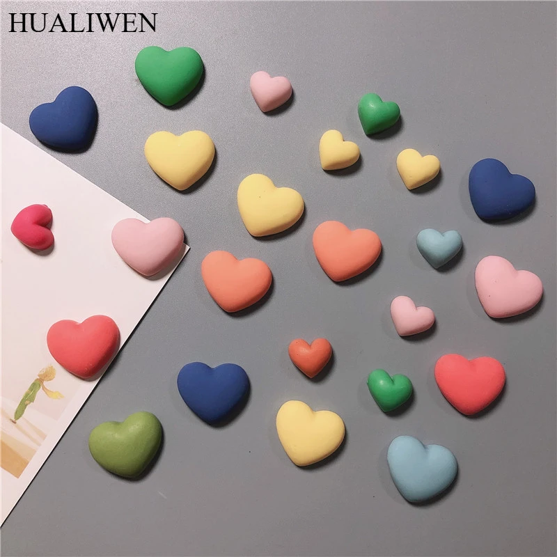 Симпатичная 3D Цветная Магнитная Наклейка В Форме Сердца Morandi Детский Магнит На
