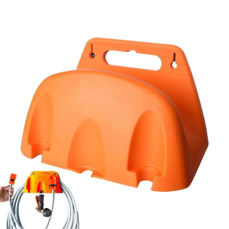 

Hose Holder Wall Mounted Metal Hose Rack Hose Rack Heavy Duty Water Hose Holders For Outside Hose Storage Reel Durable Hose