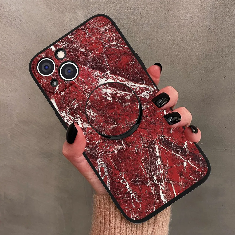 

Fashion Case Stand for iPhone i11 i12 i13 X Pro XS Max XR i678 Plus SE Tempered Glass Protective Screen Film Cover Finger Holder