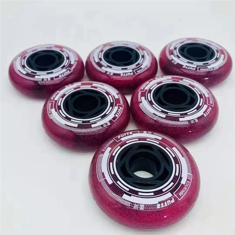 Оригинальные роликовые коньки 82A PUYEE колеса Blue Wine Red Star River ролики из искусственной