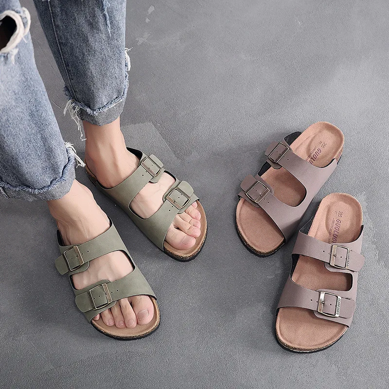 

Slippers Casual Shoes Slipers Women Slides Low Shale Female Beach Luxury 2022 Soft Flat Sabot PU Hoof Heels Rome Basic Scandals