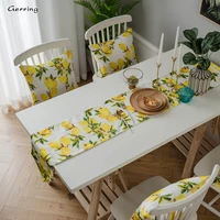 gerring table runner yellow lemon print garden table tv cabinet tea table double bed flag table decor placemats for dinner table