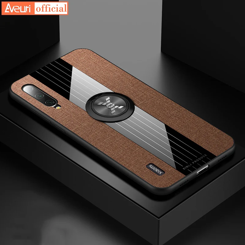 Чехол из премиальной ткани для телефона Redmi Note 8T 5 7 8 Pro Xiaomi Mi 9 SE Lite A2 A3 Civi 1S Max 2 3 с кольцевым держателем.