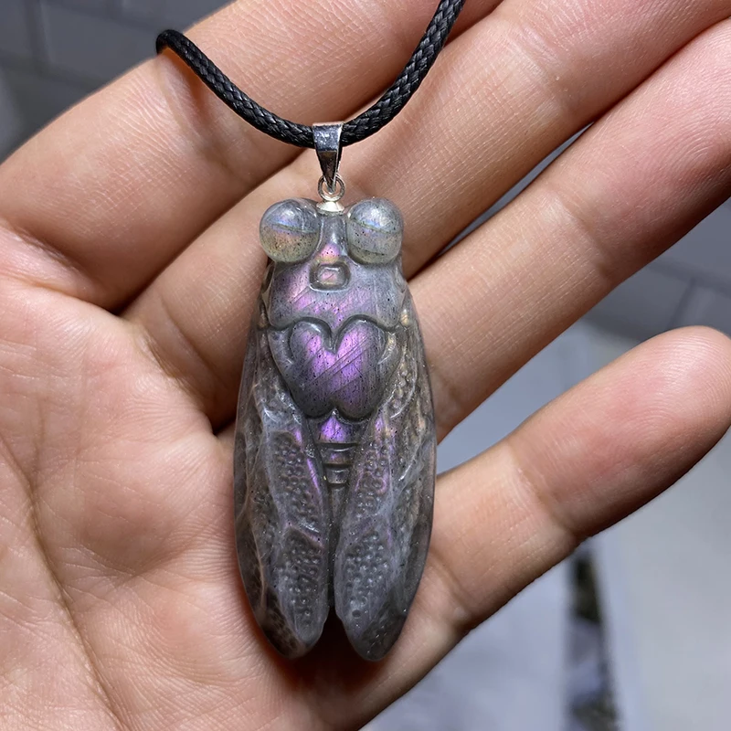 Кулон из серебра 925 с лабрадоритом