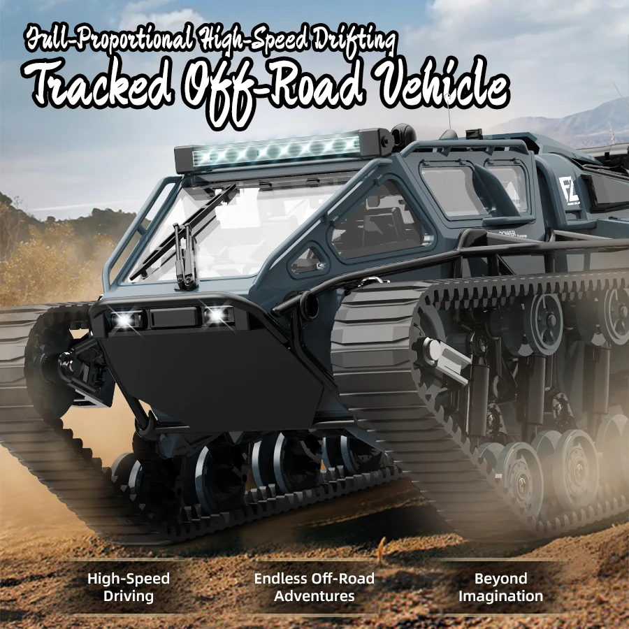 Jjrc C8812 Rc Tank Full Scale Remote Control Crawler High Speed Drifting Tracked Model Battle Boy Toys for Kids Children