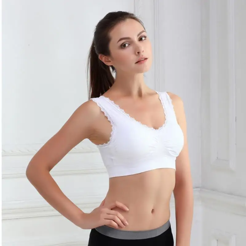 

Gym Yoga Vest Lace Sport Underwear Sports Bra For Women Beauty Sports Adjustable Underwear Bras Women Gathering Bra