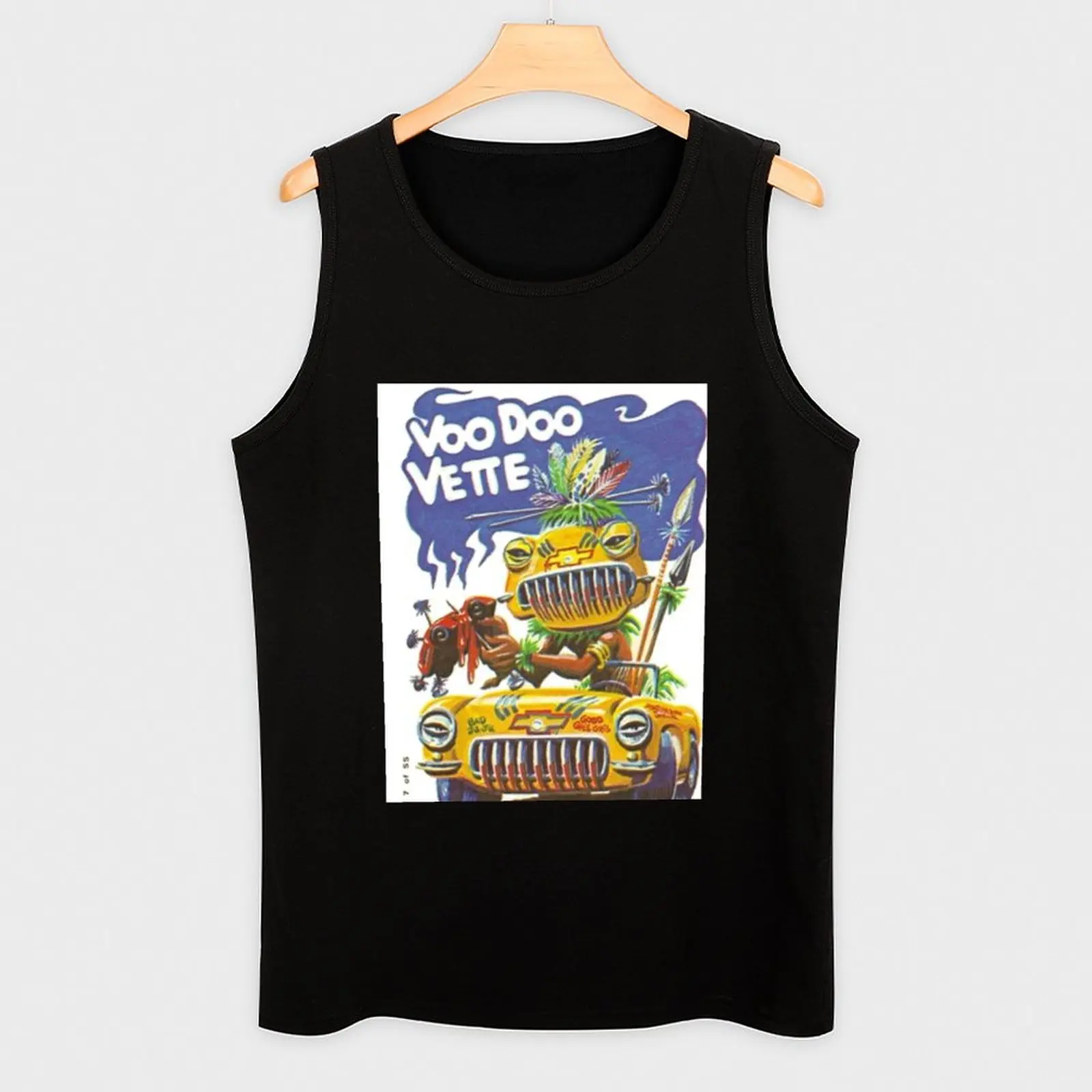 Фото # 7 Voo Doo Vette, майка Weird Wheels Tank Top, простая однотонная майка без рукавов, повседневная рубашка без рукавов №3