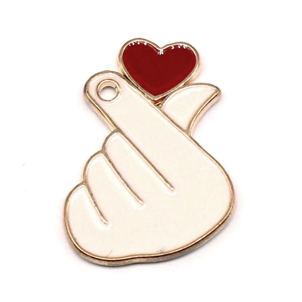 

5 шт., украшения в виде сердца, 22x28 мм