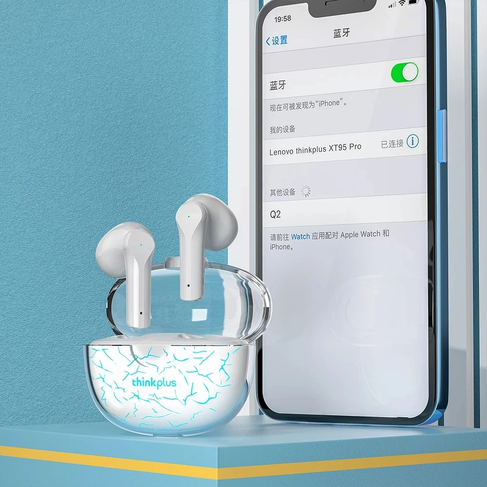 Bluetooth-наушники Lenovo XT95 Pro водонепроницаемые с микрофоном