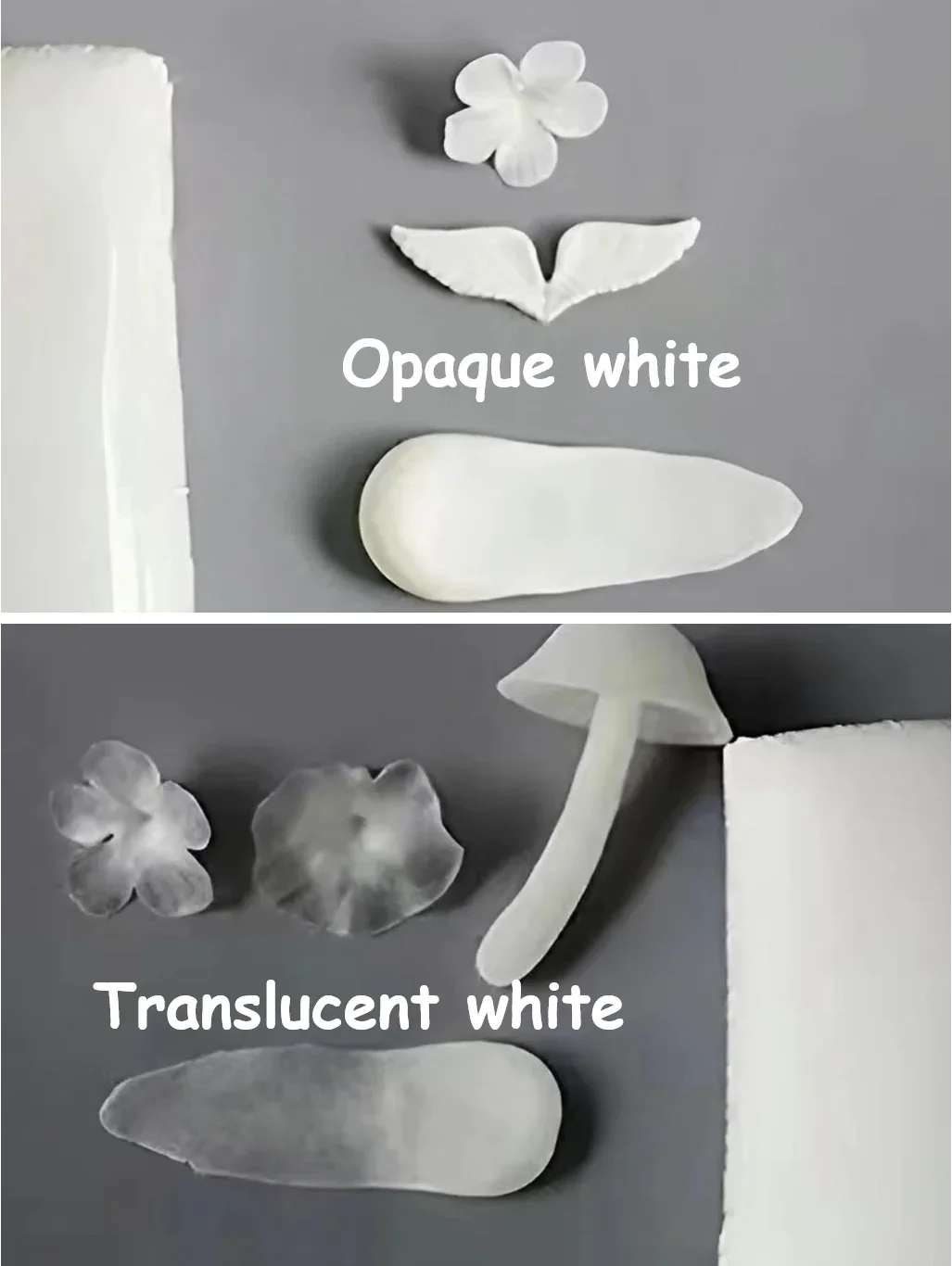 500 г смоляная глина воздушно-сухая полупрозрачная белая непрозрачная полимерная