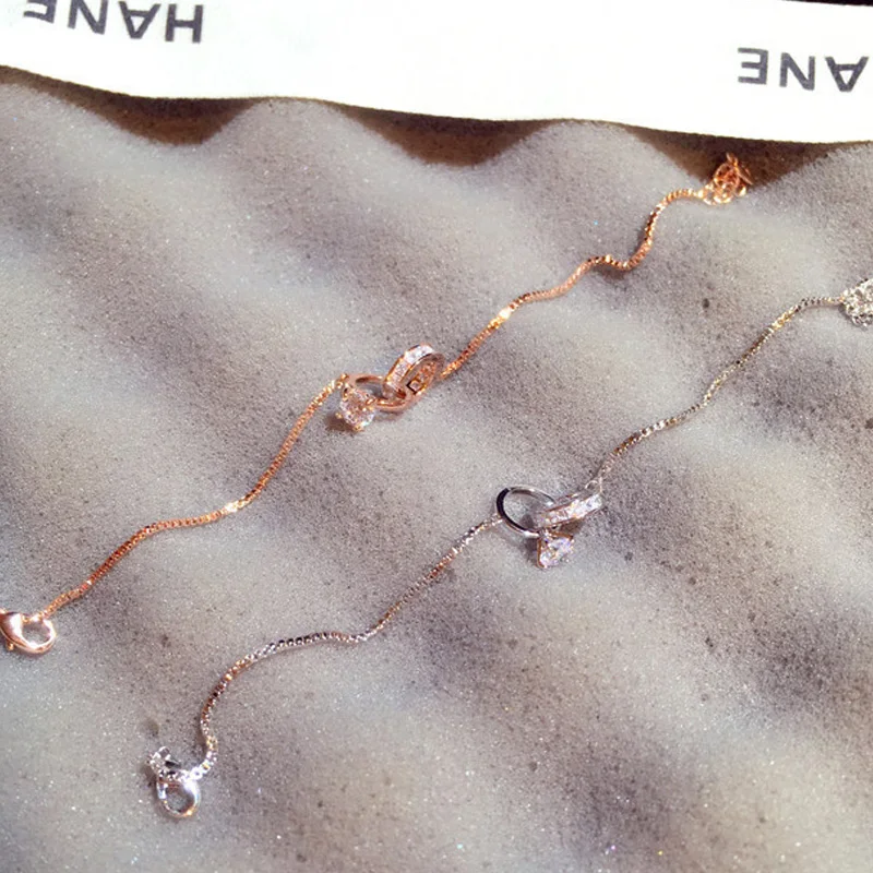 

Exquisite Elegant AAA Zircon Buckle Women Bracelet Handmade Top Quality Sparking CZ Copper Plated Golden Pulseras Hand Chain