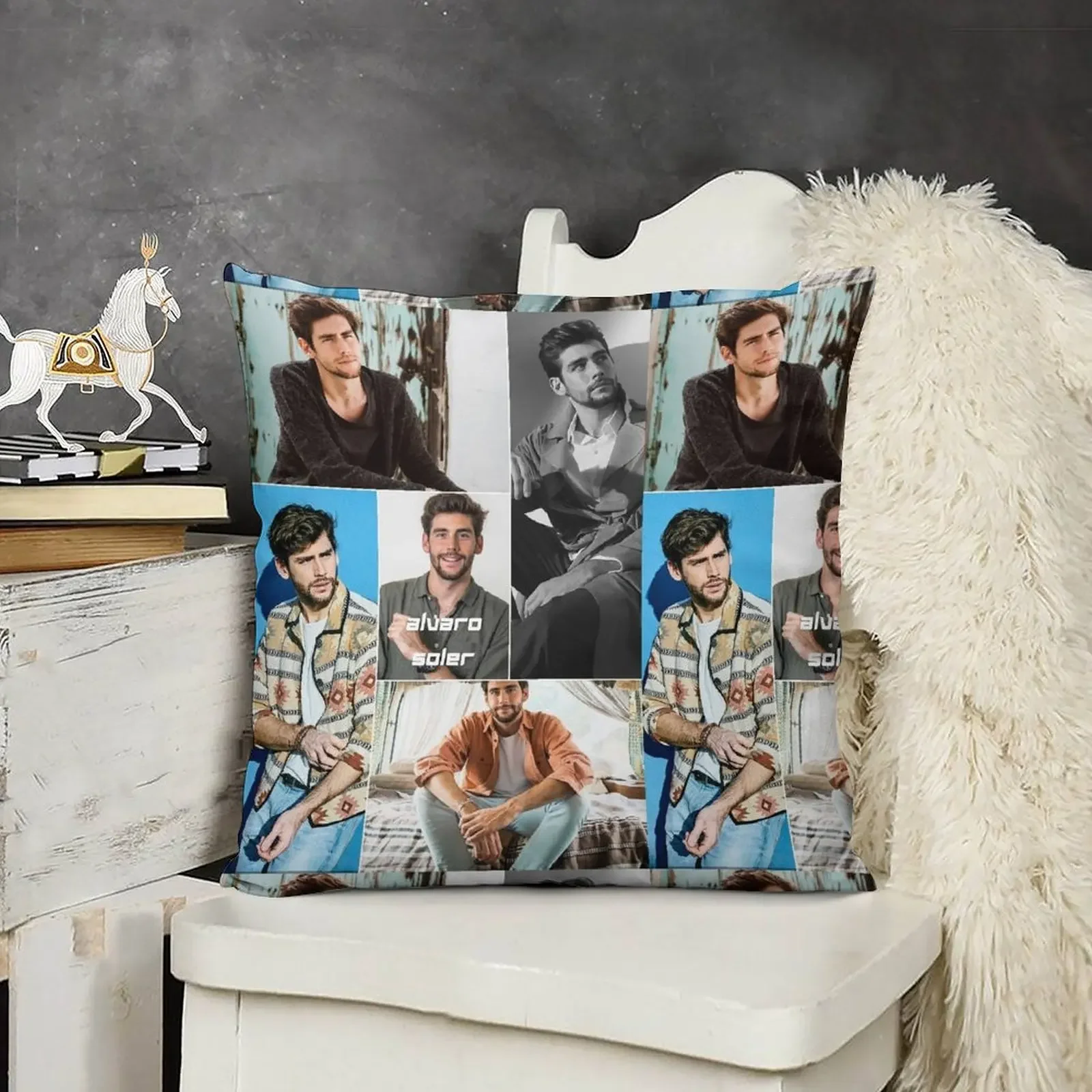 Alvaro Soler испанско-немецкий певец красивый креативный коллаж-4 декоративных