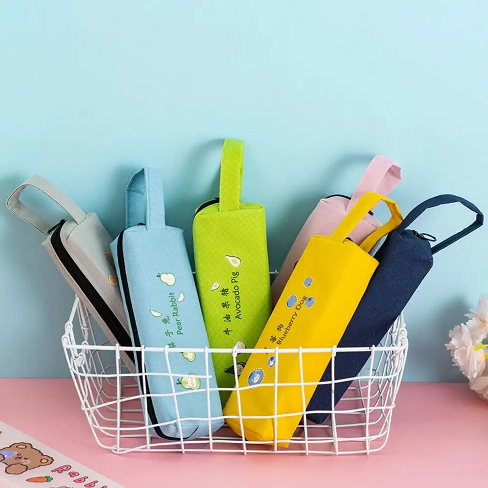 

New Fruit Pencil Case Printing Simple Storage Bag Portable Student Pencil Case Stationery Bag