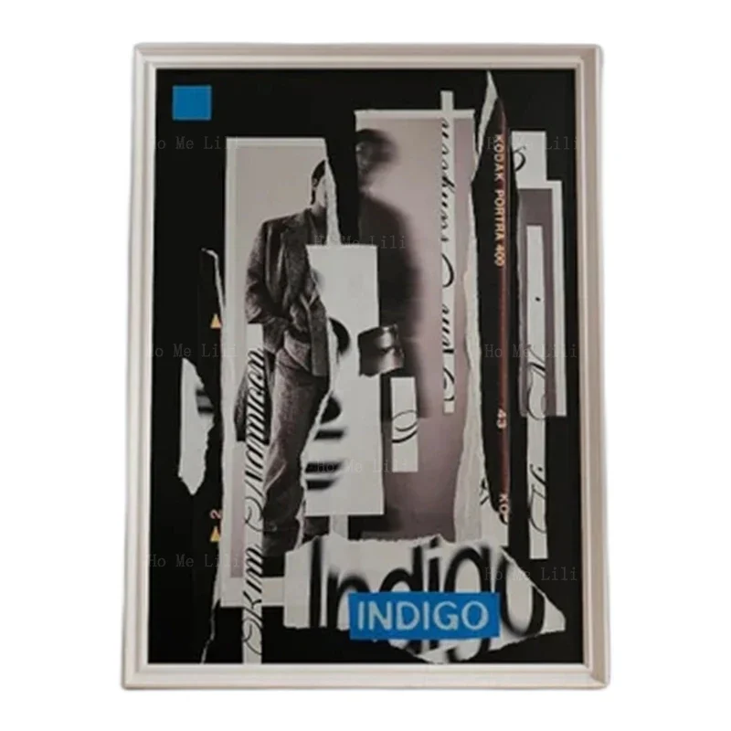 

Декор в Корейском стиле на холсте с изображением индиго